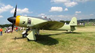 Hawker Sea Fury Lights Up at Geneseo  2010 [upl. by Borchert196]