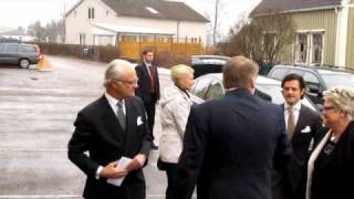 Kung Carl XVI Gustaf och Prins Carl Philip besöker Bergsskolan i Filipstad [upl. by Adnilab]