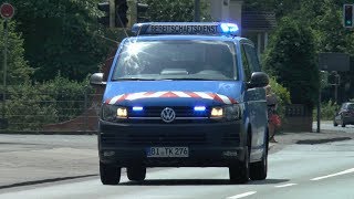 Bereitschaftsfahrzeug Stadtwerke Bielefeld auf Einsatzfahrt Entstördienst [upl. by Nonnac]