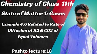 Example 46 Related to Graham Law of Diffusion pashtolecture chemistry [upl. by Cummins]