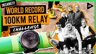 100KM WORLD RECORD RELAY ATTEMPT  ProDirect Running X Nike Ekiden [upl. by Neelhtak]