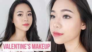 Beginner Valentines Makeup amp Hair using Drugstore and Local Brand [upl. by Daveen]