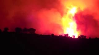 Incendie à ChâteauneuflesMartigues 13072016 [upl. by Einnahpets547]