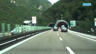 Italy  Italien Autostrada A22 Richtung Brenner [upl. by Aikcin]