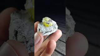 Natural Wonderous Yellow Brucite Specimen natural yellow brucite wonder specimens asmr art [upl. by Newra]