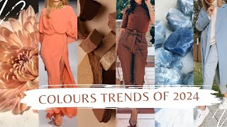 Color Trends Of 2024  Colours That Are Going To Rule 2024  Fashion Colours Of 2024 [upl. by Yneffit]