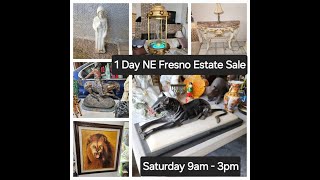 Sept 28  Official Video 1 Day Estate Sale in NE Fresno Cedar amp Nees 9am to 3pm [upl. by Hale]