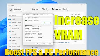 How To Increase VRAM in Windows 11 Boost FPS amp PC Performance FREE [upl. by Yolande]