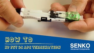 How To Install Senko XP Fit Plus SCAPC Field Installable Connector [upl. by Kimmi965]