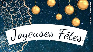 201  Joyeuses Fêtes  carte virtuelle Joyeux Noël Bonne Année [upl. by Blanchette]