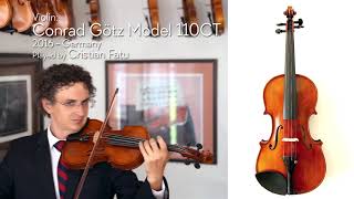 SOLD Conrad Götz Model 110CT 2016  Cristian Fatu  at the Metzler Violin Shop [upl. by Cirded]