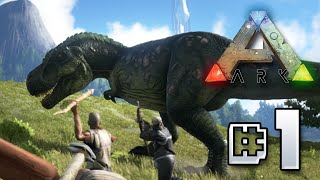 Ark Survival Evolved  Humble Beginnings Ep 1 [upl. by Nagyam83]