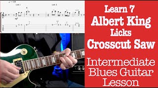 Albert King Crosscut Saw Intro Solo Guitar Lesson [upl. by Crotty]