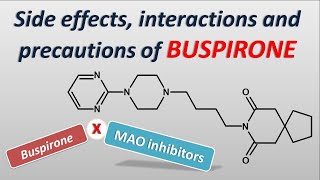 Side effects interactions and precautions of Buspirone [upl. by Nuawaj]