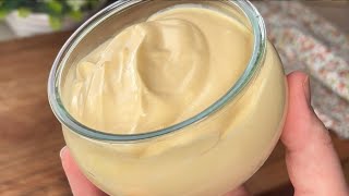 Mayonnaise SANS HUILE  Recette Rapide Saine et Fraîche [upl. by Nahtiek]