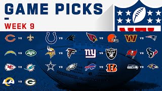 NFL Week 9 Game Picks [upl. by Ahsiken]