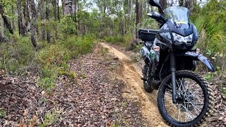 Riding the KLR around Mundaring Weir Perth Western Australia [upl. by Georgianna]