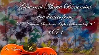 Giovanni Maria Bononcini  5 dances  1671 [upl. by Maude191]