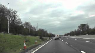 Driving On The M5 Motorway From J1 West Bromwich To J7 Worcester England 5th April 2012 [upl. by Lantz538]