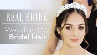 Real Bride by Enzoani  Wedding 101 Bridal Hair [upl. by Lachman614]