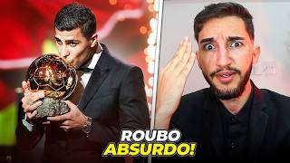 🚨RODRI ELEITO BOLA DE OURO Vinicius Júnior foi quotroubadoquot😡 [upl. by Ennailuj]