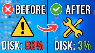 How To Fix High Disk Usage In Windows 1011  Full Tutorial [upl. by Malita]