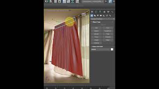 Create and animate curtain model in 3ds Max 3dsmax tutorial 3d [upl. by Pietje411]