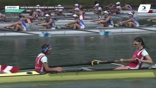 Championnat de France J16 Bateaux longs Libourne 2019  Finale du huit barré femmesJ16F8 [upl. by Issiah80]