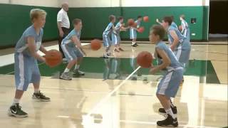 Passing Drill for Youth Basketball Baker Drills Review by George Karl [upl. by Bowra]