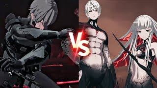 Watanabe Astral VS The Twins NO DAMAGE 『Punishing Gray Raven』 [upl. by Rexana]