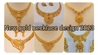 Unique gold necklace design 2023  Bridal gold necklace design 2023  goldjewellery goldnecklace [upl. by Calvo]