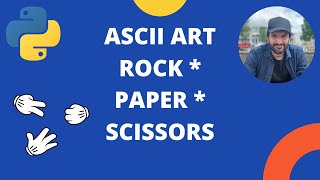 Python Rock Paper Scissors  ASCII art  Beginner Python Project [upl. by Relyat]