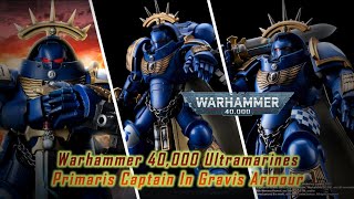 Warhammer 40000 Ultramarines Primaris Captain In Gravis Armour [upl. by Adnoel]