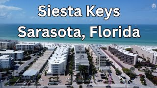 Siesta Keys Sarasota Florida  Drone Video Florida Beach [upl. by Ingar]