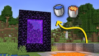 Obsidyen Kazmadan Nether Portalı Yapımı  Minecraft [upl. by Naz589]