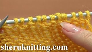 How to Knit Purl 1 Back and Front Increase Tutorial 8 Method 2 of 14 Increases in Knitting [upl. by Beryl491]