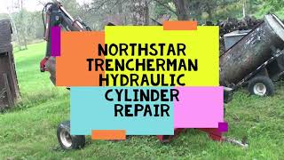 Trencherman Towable Backhoe Hydraulic Cylinder Repair [upl. by Eryt]