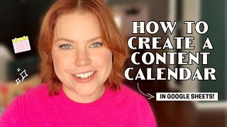 Content Calendar for Blogs How to Create a Content Calendar in Google Sheets  FREE Template [upl. by Jacenta]