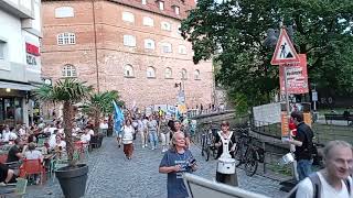 30 08 2024 Ulmer Spaziergang mit  insgesamt  mehr als 1000 Zuschauern [upl. by Cirdes]