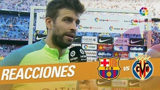 Piqué quotPodemos estar contentos con el partidoquot [upl. by Regdor573]