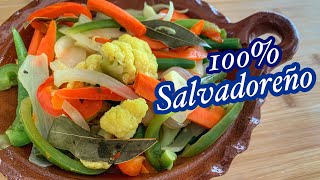 COMO HACER EL ESCABECHE SALVADOREÑO  receta típica [upl. by Oliver]