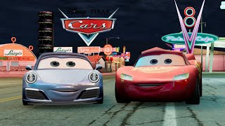 The Neon Lights Turn On At Radiator Springs  Cars Movie Remake  BeamNGDrive Movie [upl. by Annairda152]