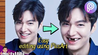 Ai How to edit photo using PicsArt  Easy PicsArt Editing  Paano magedit ng video [upl. by Anneiv]