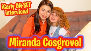 Miranda Cosgrove OnSet at iCarly Interview amp BTS Secret Info [upl. by Wisnicki]