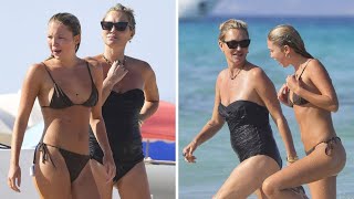 Kate Moss amp Daughter Lila Graces Glamorous Ibiza Vacation Style Bond amp Success [upl. by Burty]