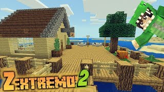 Día de pesca y construcción  Z extremo 2  Serie minecraft survival mapas 28 [upl. by Coke122]