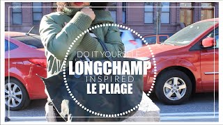 DIY LONGCHAMP LE PLIAGE TOTE BAG [upl. by Zumwalt764]