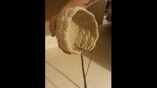 How to Crochet a Newborn Baby Hat Bonnet [upl. by Nehgaem]