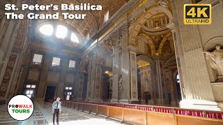 Saint Peters Basilica 4K Tour  The Vatican  with Captions [upl. by Zingg]