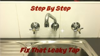 HOW TO REPLACE A TAP WASHER FIX THAT LEAKING TAP [upl. by Nett]